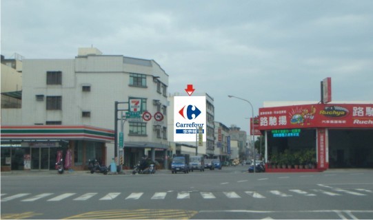 N-0617壁面廣告塔-台南市永成路三段35號-往市區、安平方向廣告看板